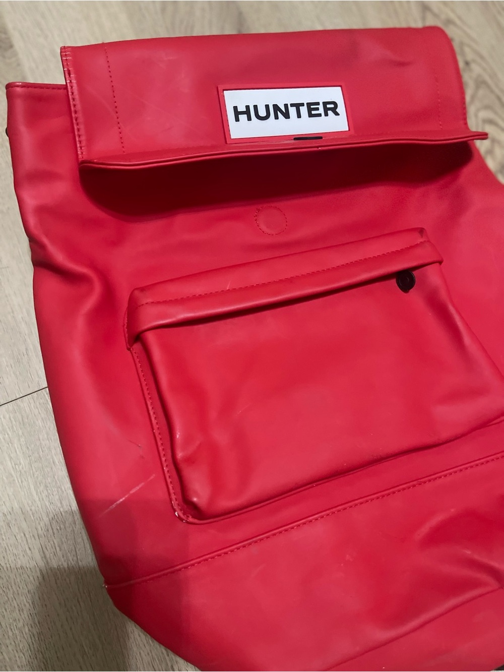 Hunter x Target Red Backpack with Front Pocket - Picture 2 of 8